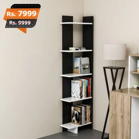 Corner 5 Tier wooden book rack best and high quality premium for home decoration