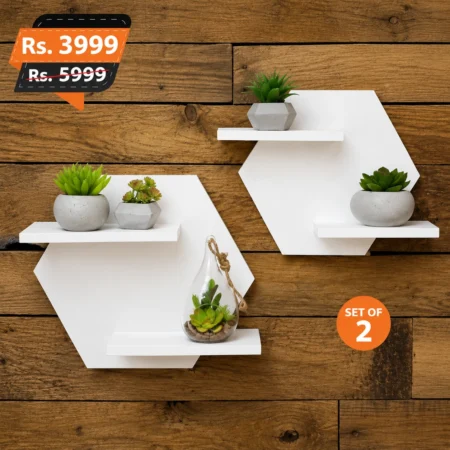 Hexa White set of 2