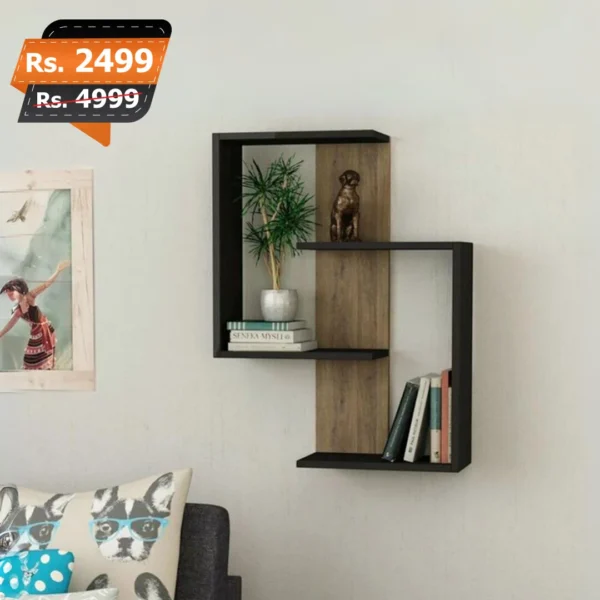 Max shelf wall mounted floating shelves for home decoration best and premium quality lamination mdf book rack