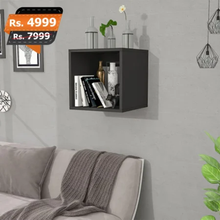 Square wall mounted box black for storage best and premium quality