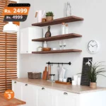 floating shelves set of 3 wall moumnted shelves for storage and home decoration Lamination MDF