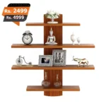 hobbo wall shelf brown best and premium quality for home decoration