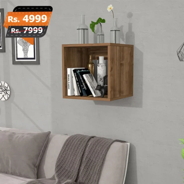 square wall mounted box brown best design for home decoration and storage lamoinated mdf