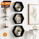 Mona-hexagon-black-set-of-3-wall-mounted-best-for-home-decoration-beautiful-and-elegent-2-450x450