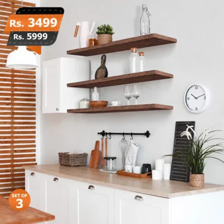 Floating Shelves Brown set 3