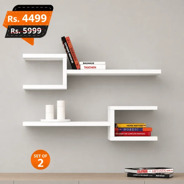 Hex-shelf-pair-black-wall-mounted-best-and-premium-quality-book-shelves-white-wooden-450x450